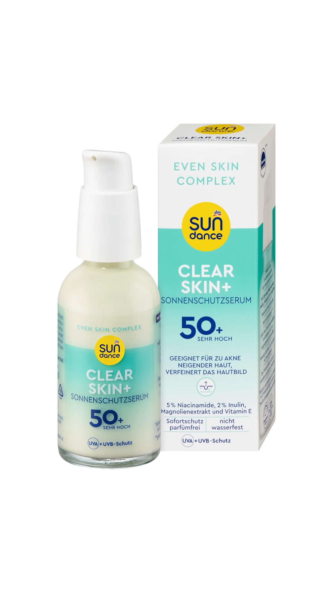 Sérum solaire visage peau claire+ SPF 50+, 50 ml