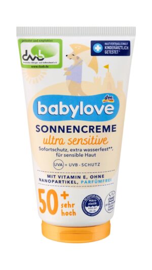 Crème solaire bébé ultra sensible SPF 50+, 75 ml