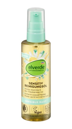 Huile nettoyante sensible camomille, huile de pépins de raisin, 100 ml