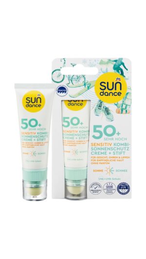 Crème solaire visage combinée + stick Sensitive SPF50+ (25 ml + 3 g), 1 pièce