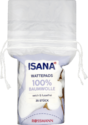 Disques de coton ISANA 100 % coton, 35 pièces