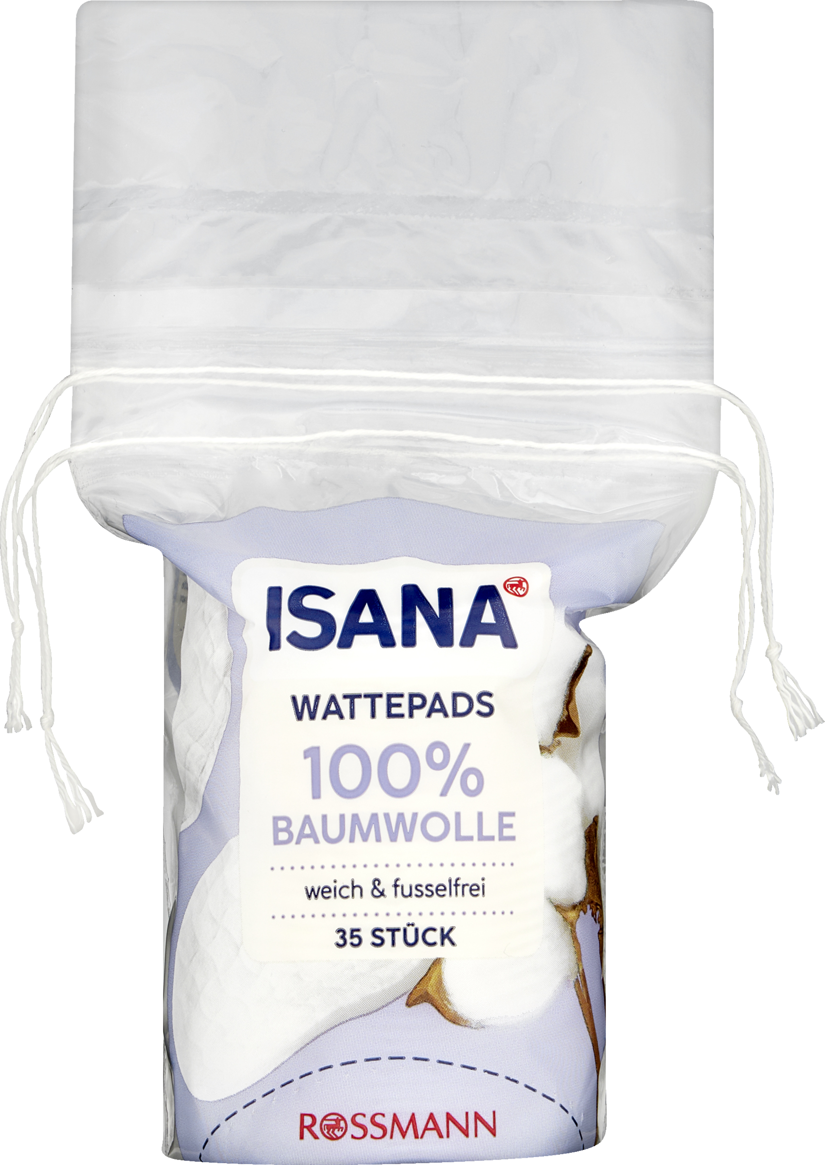 Disques de coton ISANA 100 % coton, 35 pièces