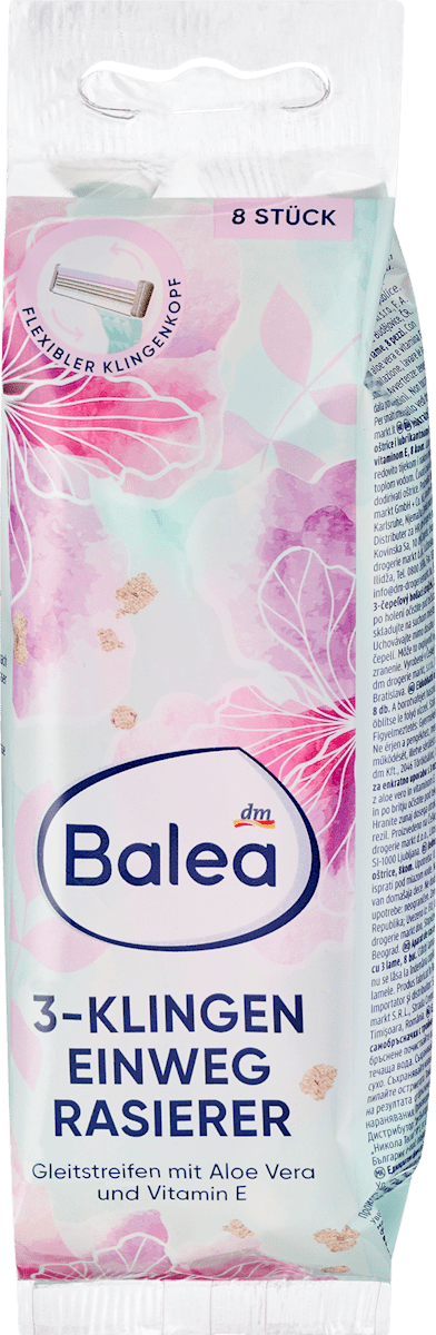 Rasoir jetable 3 lames, 8 pièces