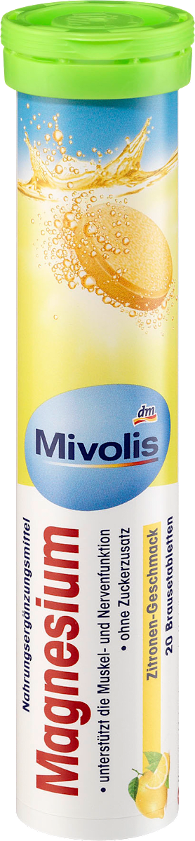 Comprimés effervescents de magnésium 20 pièces, 82 g