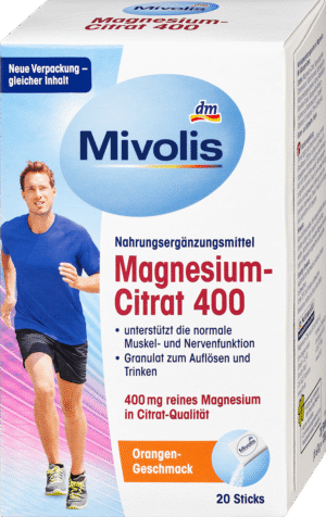 Citrate de magnésium, granulés 20 bâtonnets, 120 g